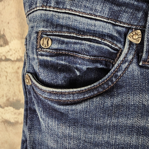 Kut From the Kloth Carlo Ankle Skinny Jean Distressed Faded Medium Blue Size  6 - Picture 6 of 13